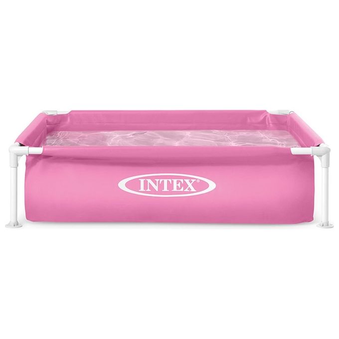 Intex 57172 Piscina Quadrata Mini Frame Fucsia 122x122x30cm