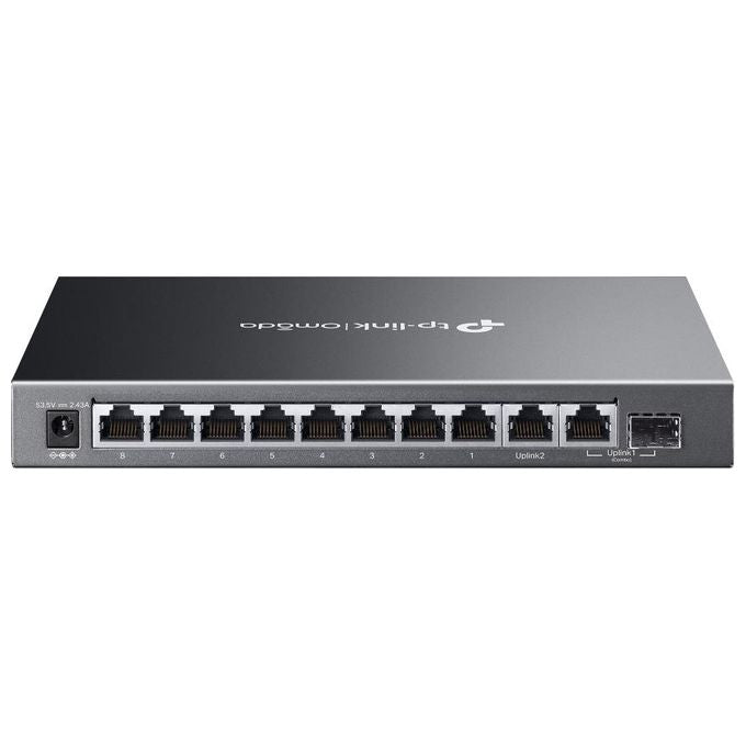 TP-Link Omada ES210GMP Switch di Rete Gestito Gigabit Ethernet (10-100-1000) Supporto Power over Ethernet (PoE) Nero