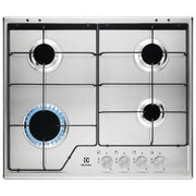 Electrolux KGS 6424 SX Piano Cottura a Gas 4 Zone SpeedBurner 60 cm Acciaio Inox