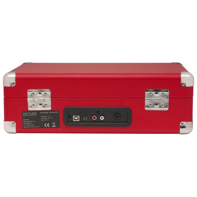 Denver VPL-120 Giradischi Rosso