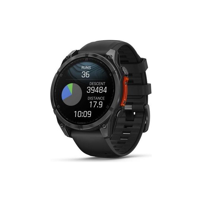 Garmin Fenix 8 Amoled 47mm 1.4'' GPS Outdoor Sport Salute Notifiche Slate Grey and Black