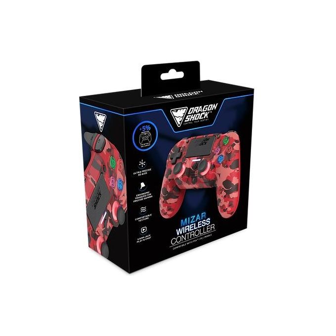 Dragon Mizar Wireless Red Camo per PlayStation 4