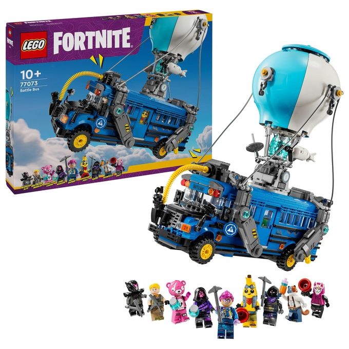 Lego 77073 Fortnite Bus della Battaglia Set da Costruzione 954 pezzi con 9 Minifigure eta' 10+