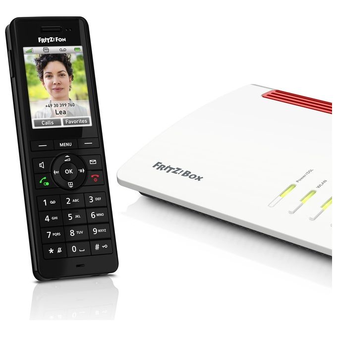 Fritz! Fon X6 INT Telefono Dect Identificatore di Chiamata Nero