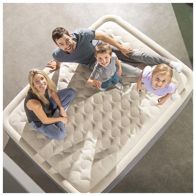 Intex Materasso Elevated Premiere Matrimoniale Con Tecnologia Fiber Tech