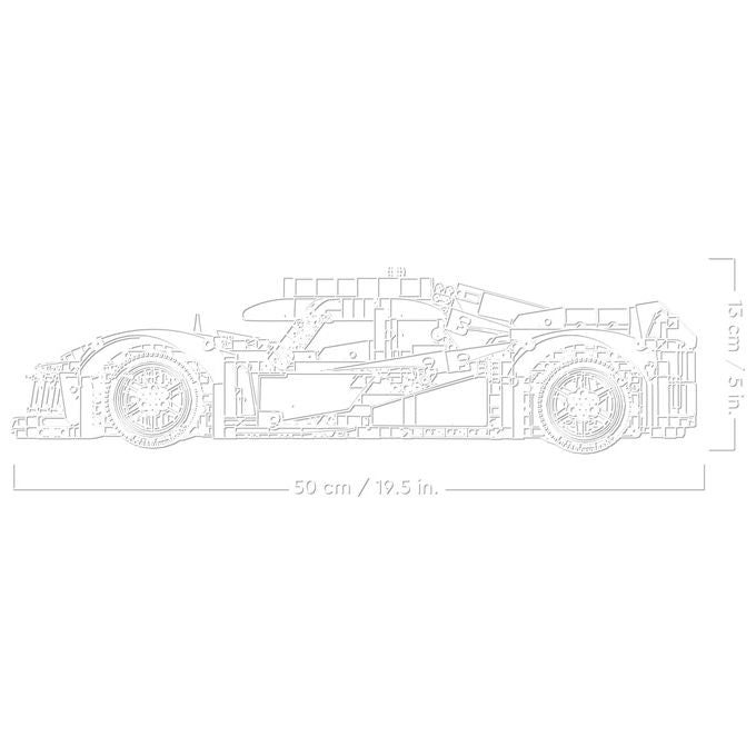 LEGO Technic 42156 PEUGEOT 9X8 24H Le Mans Hybrid Hypercar, Modellino di Auto da Corsa per Adulti Scala 1:10, Set da Collezione