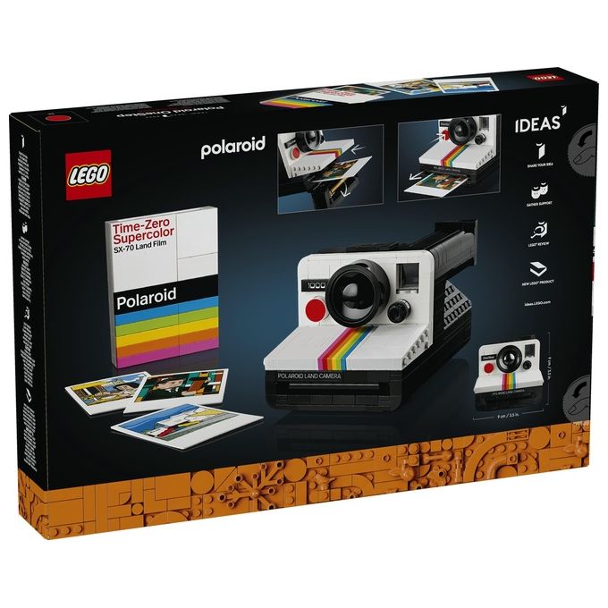LEGO Ideas Fotocamera Polaroid OneStep SX-70 21345 Modellismo da Costruire per Adulti, Regali Creativi, Oggetti da Collezione