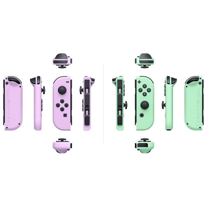 Nintendo Joy-Con Set di 2 Pezzi Viola Pastello e Verde Pastello