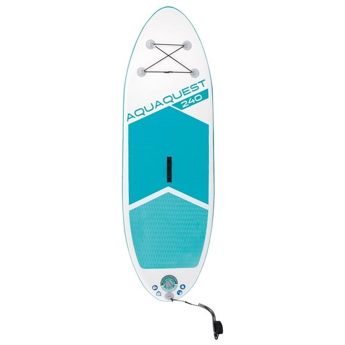 Intex 68241NP Aqua Quest 240 SUP con Pompa Manuale e Remo da 216 cm 244x76x13 cm