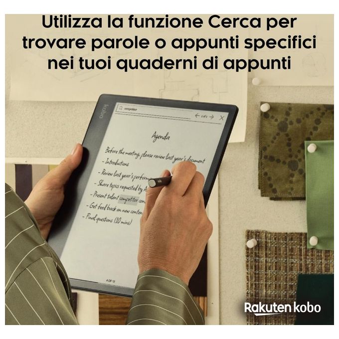 Kobo Elipsa 2E eReader Display 10,3'' Carta E Ink 1200 Multiformato Audiolibri 32Gb Stylus 2 inclusa Nero