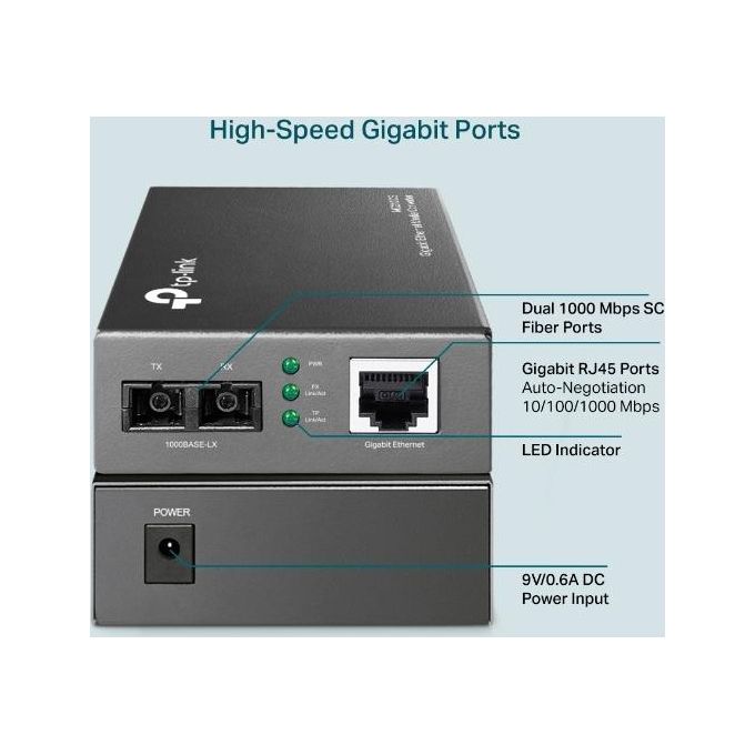TP-LINK Convertitore Gigabit Ethernet Media