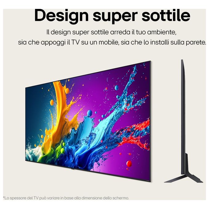 LG Serie QNED80 86QNED80T6A TV QNed 86'' 4K 3 Hdmi Smart Tv
