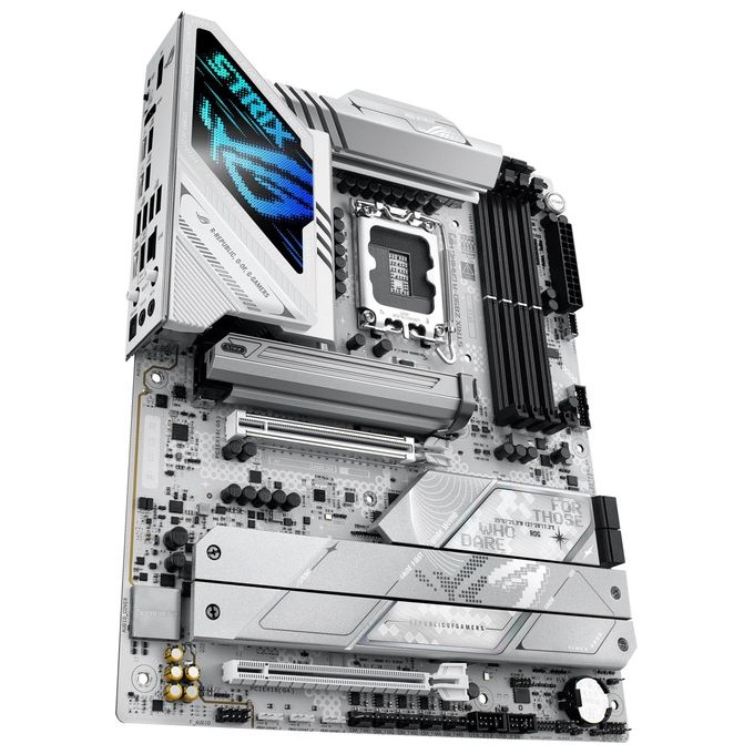 ASUS ROG Strix Z890-A Gaming WiFi Scheda Madre Intel ATX 16122 Fasi di Alimentazione Slot DDR5 PCIe 5.0 GPU di Nuova Generazione 5 Slot M.2 WiFi 7 AI Overclocking AI Networking II