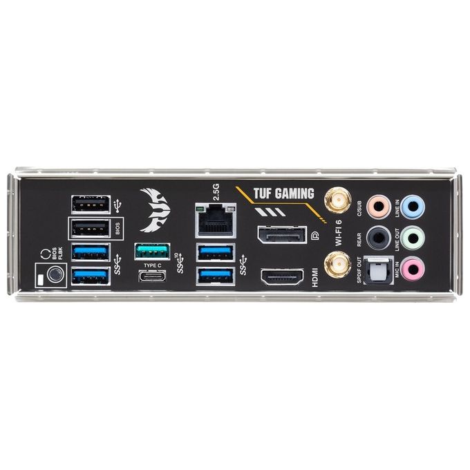ASUS TUF Gaming B550-PLUS WiFi II Scheda Madre Gaming ATX, AMD B550, Socket AM4, DDR4, PCI 4.0, LAN Realtek 2.5Gb, WiFi 6 (802.11ax), 2xM.2, 6xSATA 6GB-s, 2xUSB 3.2 Gen 2, Aura Sync RGB, Nero