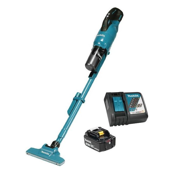 Makita DCL286FRF Aspirapolvere a Batteria 18 V-3.0 Ah 1 Batteria con Caricatore con Unita' Ciclonica