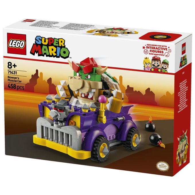 LEGO Super Mario 71431 Pack di Espansione Il Bolide di Bowser, Giochi Bambini 8+ Anni con Personaggio e Macchina Giocattolo