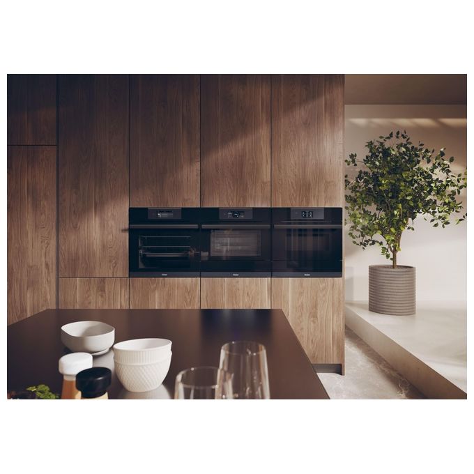 Haier HWO60SM6T9BH Forno da incasso I-Touch Serie 6 Multi-level 70 Litri Pirolitico 14 Funzioni Classe A Nero