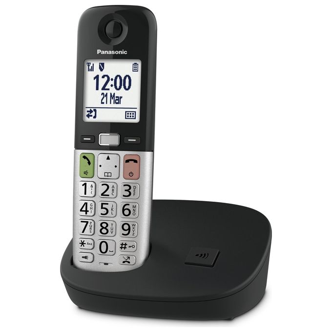 Panasonic Telefono Cordless Nero-Argento