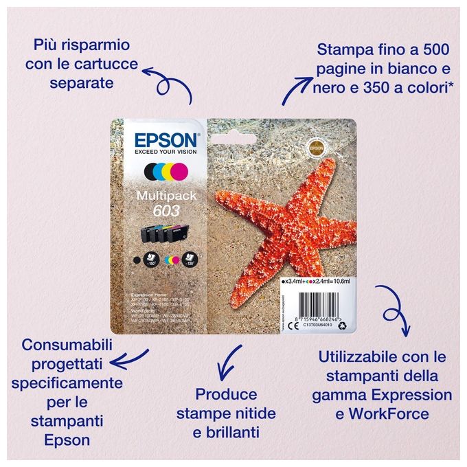 Epson Cartuccia d'Inchiostro Originale Magenta 603XL