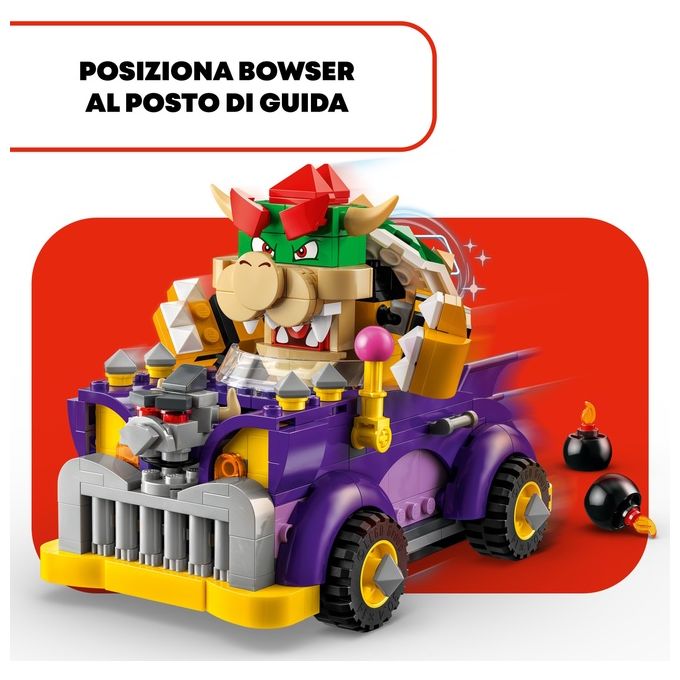LEGO Super Mario 71431 Pack di Espansione Il Bolide di Bowser, Giochi Bambini 8+ Anni con Personaggio e Macchina Giocattolo
