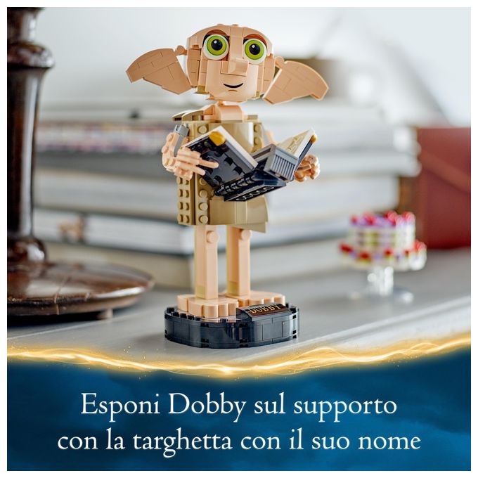 LEGO Harry Potter 76421 Dobby l'Elfo Domestico, Modello Snodabile di Personaggio Iconico, Gioco da Collezione, Regalo 8+ Anni
