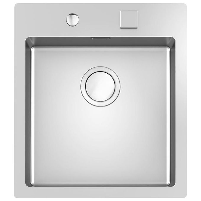 Foster 3363 050 S4001 Lavello Acciaio Inox Satinato da incasso Semifilo 1 Vasca 46x52cm