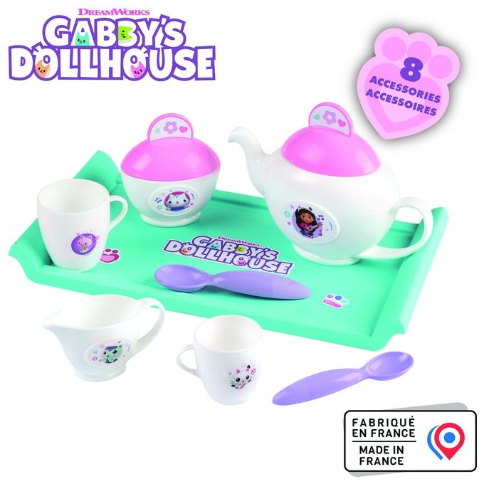 Smoby Casa delle Bambole di Gabby Servizio da te'