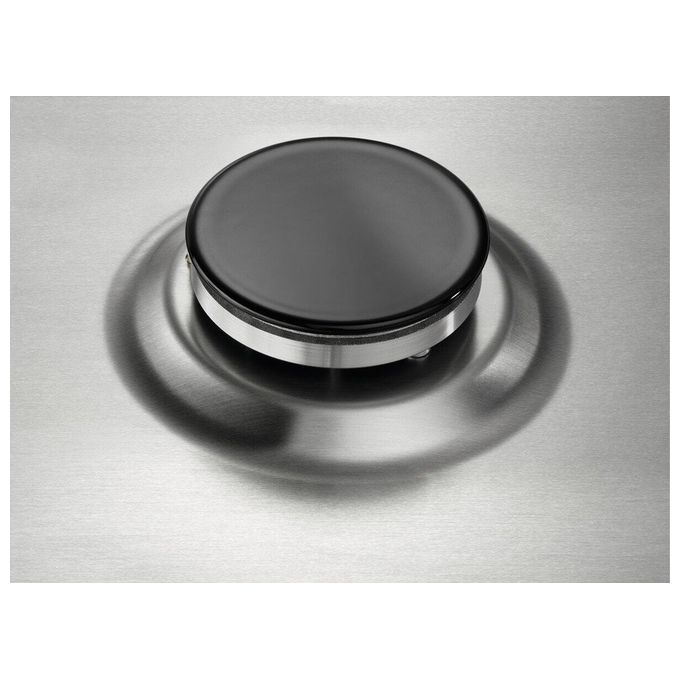 Electrolux EGL62821OX Serie 300 Piano cottura Misto 60 cm 3 fuochi gas 1 piastra elettrica 1000 W Sicurgas colore Inox