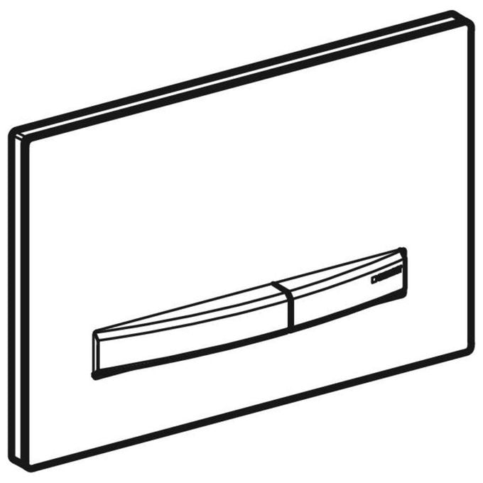 Geberit Sigma50 Placca 2 Pulsanti Cromo-Acciao Spazzolato