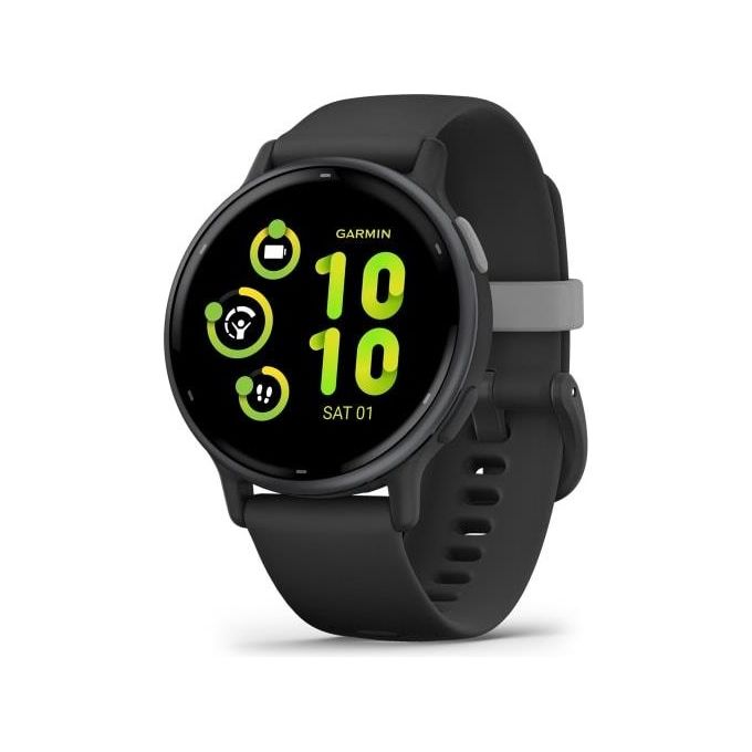 Garmin vivoactive 5 smartwatch GPS 1.2 pollici monitoraggio salute e notifiche in black e slate