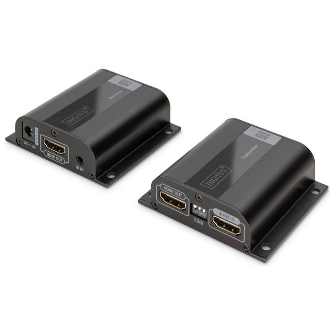 Digitus Estensore Hdmi Full Hd con Cavo di Rete 50mt con Monitor Locale