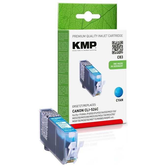 KMP C83 Cartuccia Ciano Compatibile con Canon CLI-526 C