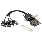 Conceptronic Scheda PCIe Seriale DB9-RS232 a 4 Porte