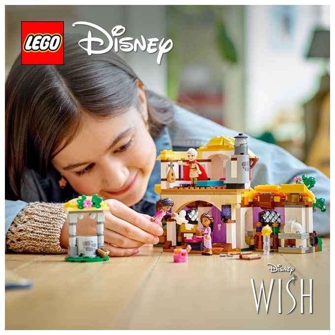 LEGO Disney Wish 43231 Il Cottage di Asha, Casa delle Bambole Giocattolo dal Film Wish, Idea Regalo per Bambine e Bambini