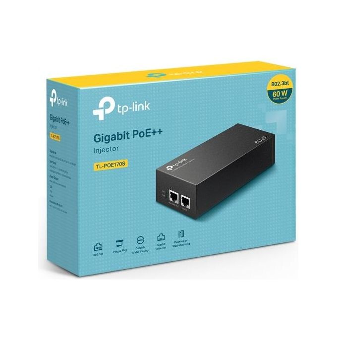 TP-Link TL-POE170S Adattatore Poe e Iniettore Gigabit Ethernet