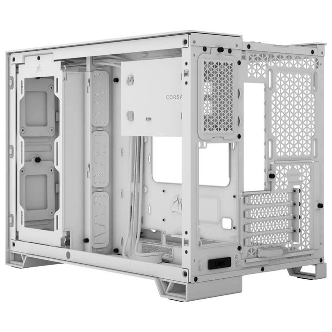 Corsair 2500D Airflow White Micro-ATX Vetro Temperato No-Power minITX-mATX