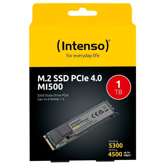 Intenso 3836460 1Tb SSD Interno NVMe-PCIe M.2 PCIe NVMe 4.0 x4