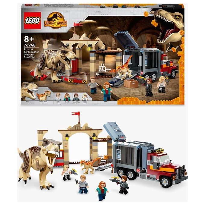 LEGO Jurassic World la Fuga del T.Rex e dell'Atrociraptor