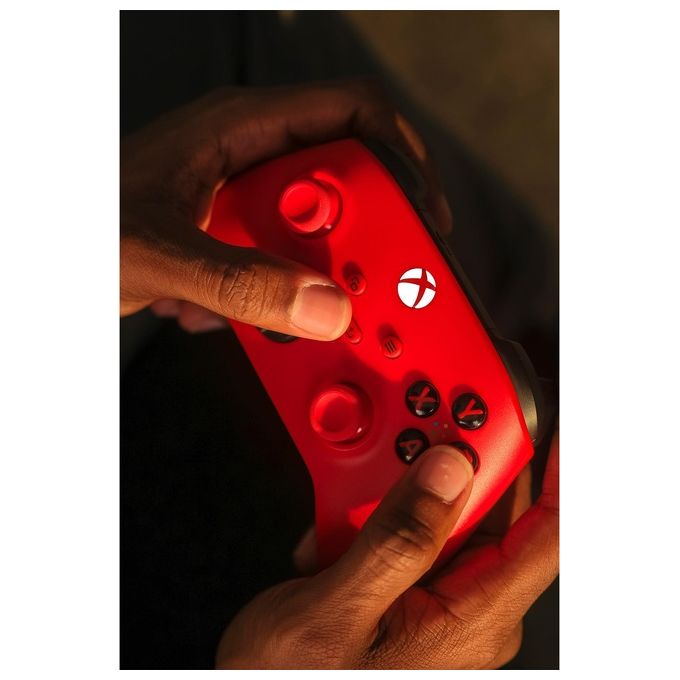 Microsoft Pulse Red Rosso Bluetooth-Usb Gamepad Analogico-Digitale per Xbox-Xbox One-Xbox Series S-Xbox Series X