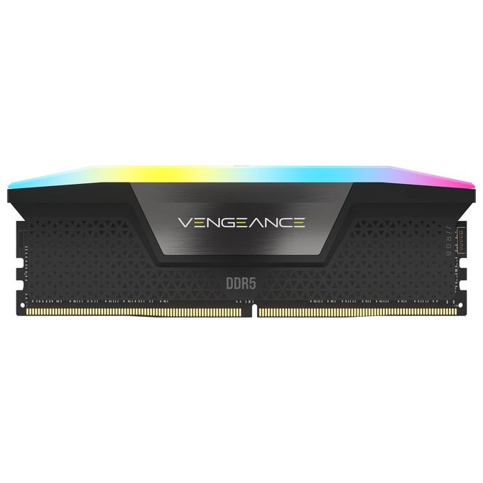 CORSAIR VENGEANCE RGB DDR5 RAM 16GB (2x8GB) 5200MHz CL40 Intel XMP Memoria per Computer Compatibile con iCUE - Nero (CMH16GX5M2B5200C40)