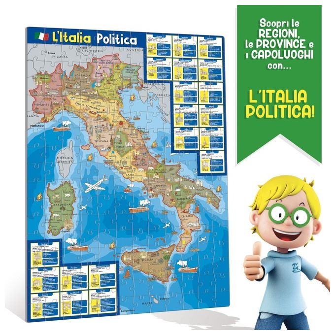 Lisciani Giochi I'm a Genius Geopuzzle la Mia Bella Italia