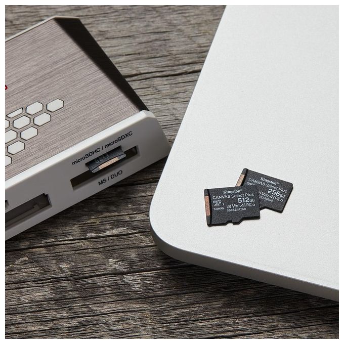 Kingston Canvas Select Plus SDCS2-256GBSP Scheda microSD Classe 10, senza Adattatore SD, 256 GB