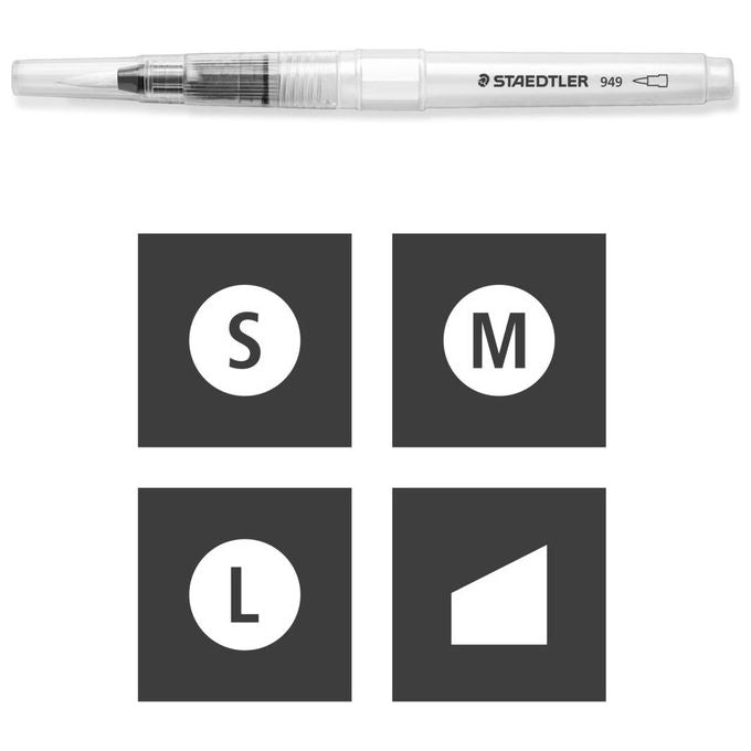 Staedtler Set 4 Pennelli con Punte Diverse