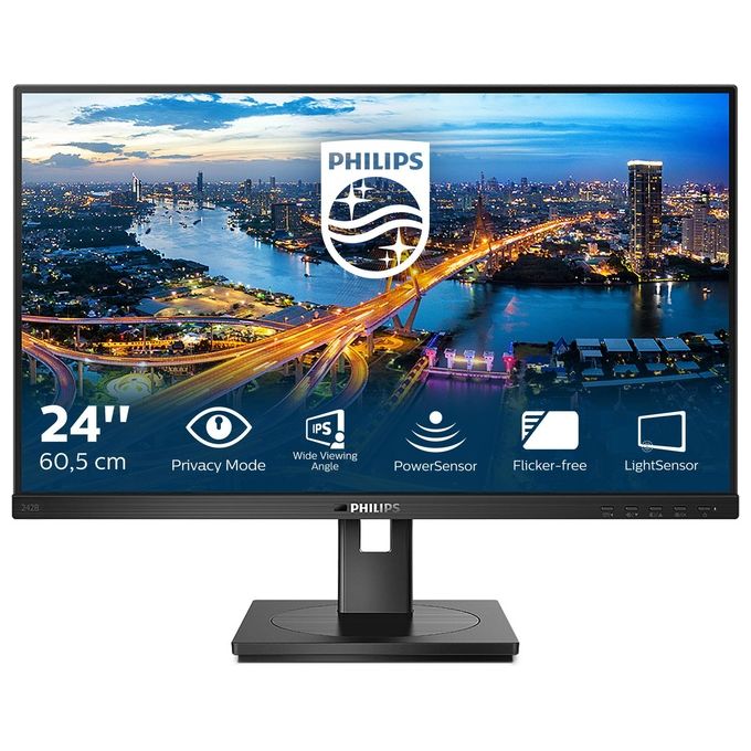 PHILIPS Monitor 23.8'' LED IPS B Line 242B1V - 00 1920x1080 Full HD Tempo di Risposta 4 ms
