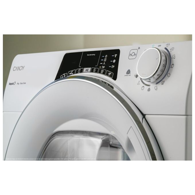 Candy Rapido' ROE H8A2TCEX-S Asciugatrice Libera Installazione Caricamento Frontale 8Kg Classe Energetica A++ Bianco