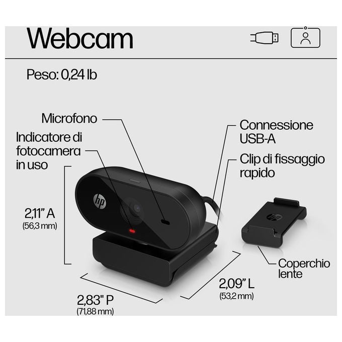 HP 320 FHD USB-A Webcam