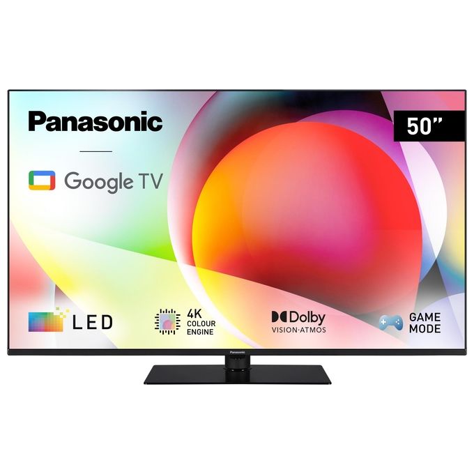 Panasonic TN-50W70AEZ Serie W70 50 inch 4K Ultra HD LED Smart TV 2024 Google Assistant Chromecast Dolby Vision and Atmos Game Mode Bluetooth per Un  Esperienza Visiva Ottimale