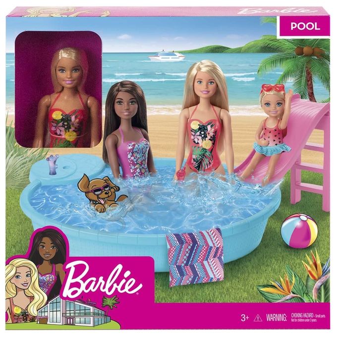 Mattel Mattel - Piscina con Bambola Barbie Ghl91