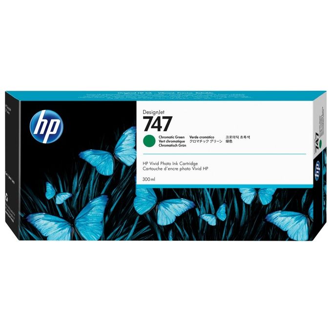 HP P2V84A Cartuccia di Inchiostro Verde Cromatico 300 ml per HP DesignJet Z9 colore Verde
