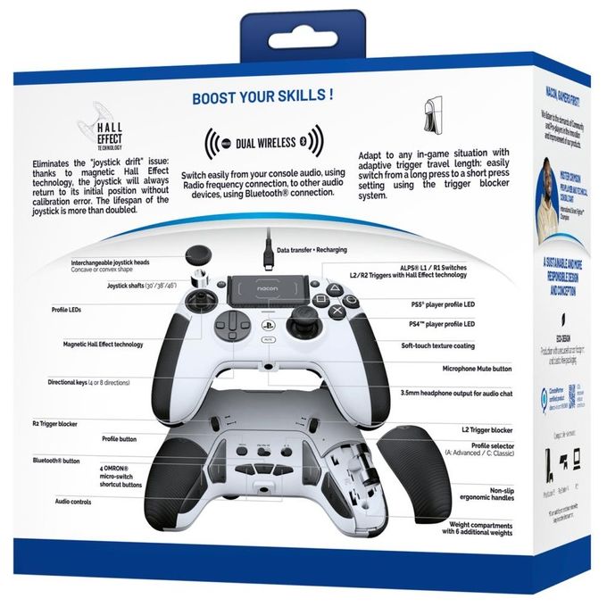 Nacon Gamepad Revolution Pro 5 White
